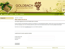 Tablet Screenshot of goldbach-shop.de