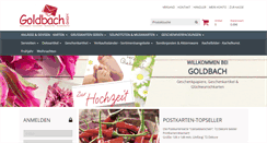 Desktop Screenshot of goldbach-shop.com
